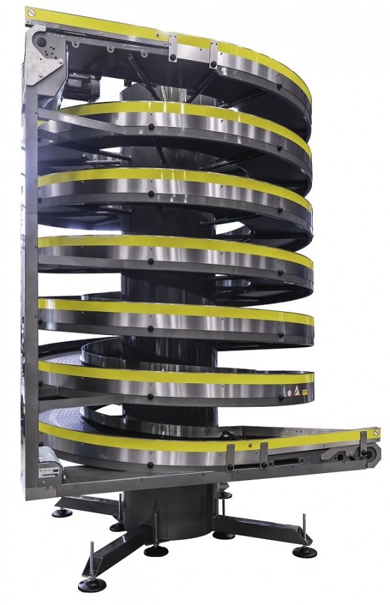 All-purpose spiral conveyor for medium to large products